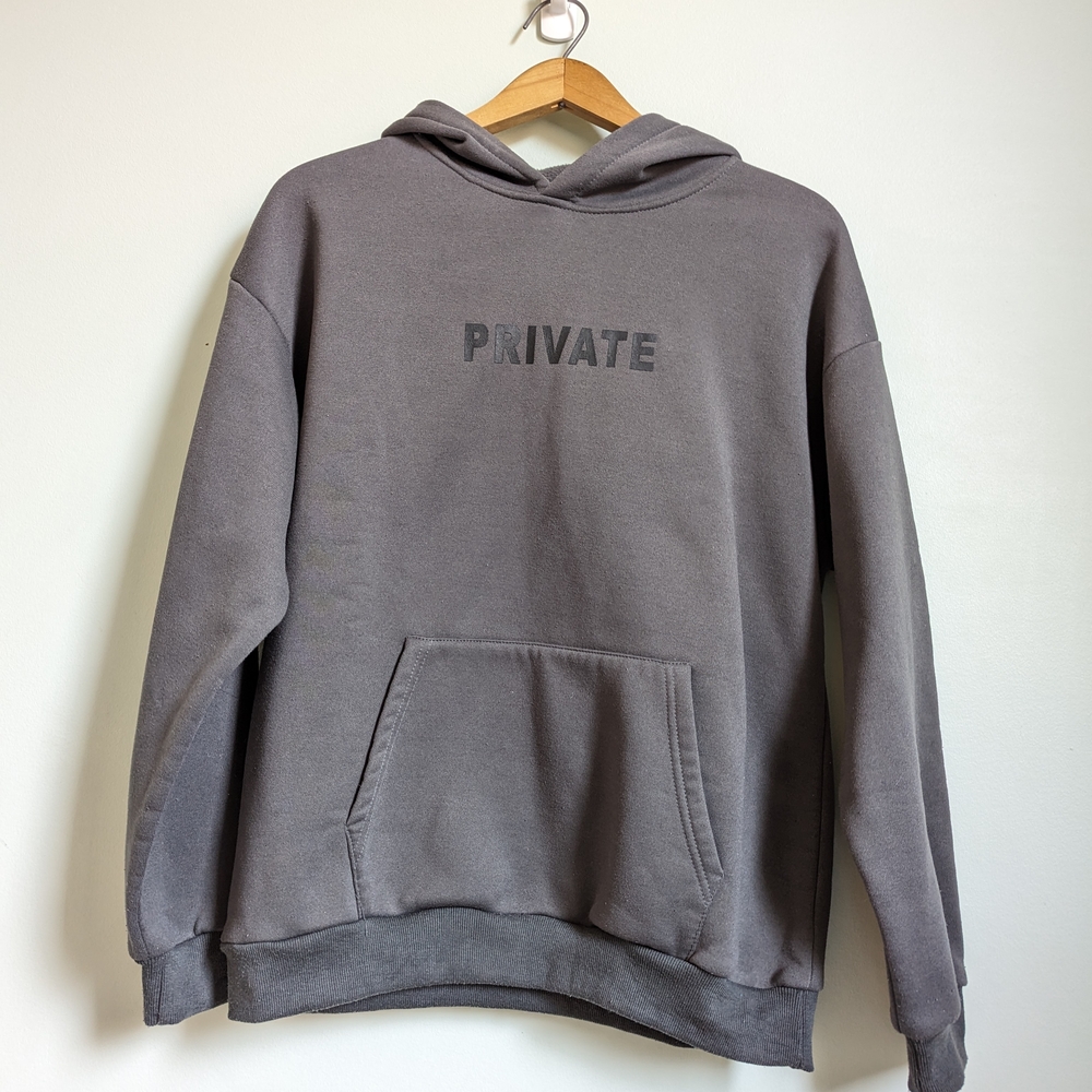 Grey PRIVATE Pullover Hoodie